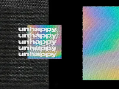 UNHAPPY abstact abstract design illustration memphis minimal pattern typography vector
