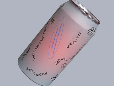 SELF-CONTROL abstact design illustration minimal packaging typography vector