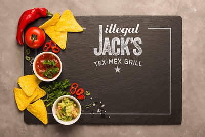 Illegal Jack's marketing material flyers leaflet marketing menu design