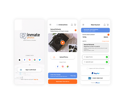 Social Media App app application clean design home interface mobile mobile app ui user interface