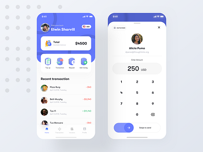 Wallet app Exploration bitcoin budget calender card clean creative crypto exchange finance fintech mobile payment transaction transfer ui wallet web