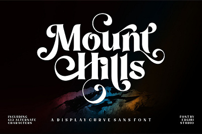 Mount Hills - Display Curve display display font display type display typeface display typography elegant fonts font font design fonts collection hand lettering high quality lettering luxury modern fonts sans serif serif serif font serif fonts simple typeface