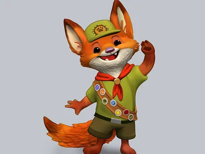 Nick Zootropolis 3d 3d animation 3d art 3d artist 3dcharacter 3dprint 3dsmax @design