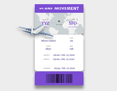 DailyUI 24 Boarding Pass 24 app board boarding boarding pass boardingpass daily 100 challenge dailyui dailyuichallenge design illustration mobile movement neumorph pass plane ui uiux ux web