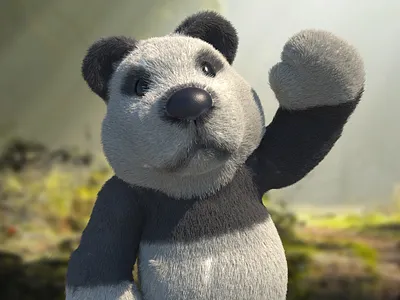 Panda 3d 3d art 3d artist 3d modeling 3dcharacter 3dsmax design zbrush
