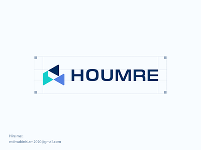 Houmre Logo Design branding color gradient texture home house housing identity letter logo logo design logo designer logo mark logos logotype mark monogram real estate realestate symbol thefalcon