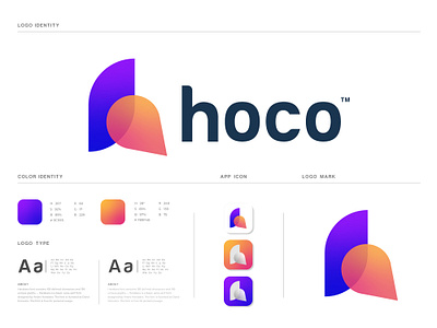 Hoco logo design | Modern H logo design abstract logo app app design app logo app logo design brand design brand designer brand identity branding branding design business business logo corporate corporate logo creative logo icon logo minimal modern logo modern logos