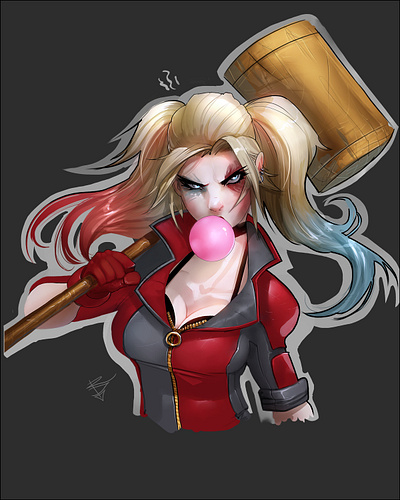 Harley Quinn comics dc dcu harley harley quinn illustration photoshop art woman