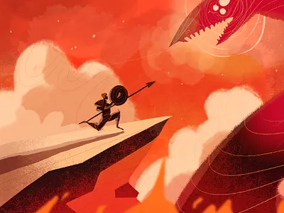 Slay the Beast artwork character design concept art digital art digital painting epic illustration illustrator painting procreate