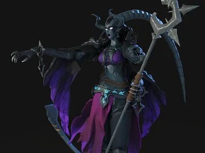 Warlock 3d 3d animation 3d art 3d artist 3d modeling 3dcharacter 3dsmax design zbrush