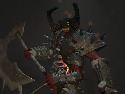 Infernal Executioner 3d 3d animation 3d art 3d artist 3d modeling 3dcharacter 3dsmax design zbrush