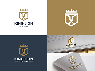 KING LION logo concept brand branding design graphic design illustration logo motion graphics ui ux vector