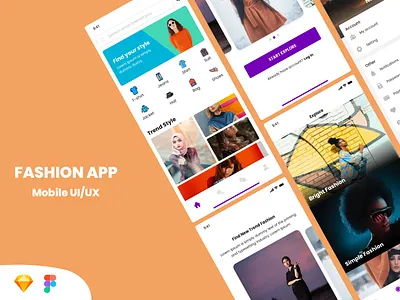 Fashion App - Freebies fashion fashion app freebies illustration ios app design iphone simple ui uiuxdesign ux