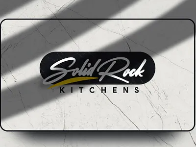 Solid rock logo brand design logo