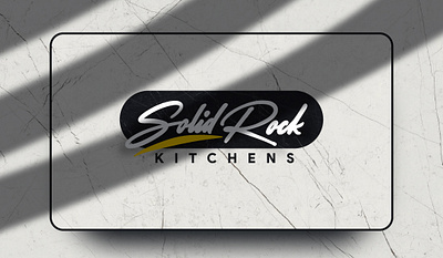 Solid rock logo brand design logo