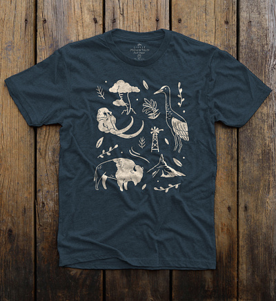 On the Plains T-shirt Design art design drawing graphic design illustration procreate art tshirt tshirtdesign