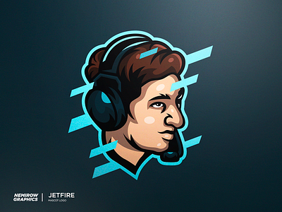 Portrait - JetFire design esportslogo illustration illustrator logo mascot mascotlogo vector