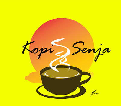 kopi senja coffee design logo logo design