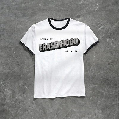 Eraserhood Ringer Tee beer brewery eraserhood philadelphia ringer tee tee design tshirt