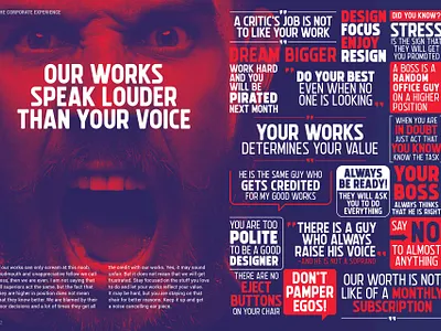 Corporate Reality branding design designer freelance designer illustration magazine magazine design poster poster design typography website