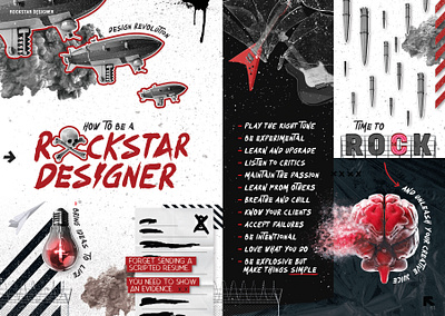 Rockstar Designer branding design designer freelance designer illustration magazine magazine design magazine illustration poster design typography website