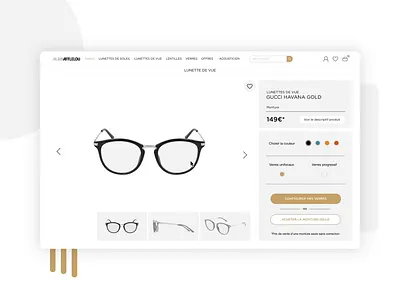 ALAIN AFFLELOU alainafflelou animation customizeproduct glassesstore interactiveprototype lighttheme prototype ui