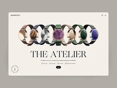 The NOWATCH Atelier atelier cart disc flow gallery hugo hugo noorlander noorlander nowatch secretpixels shop shopify smartwatch step strap ui ux watch webshop wizzard