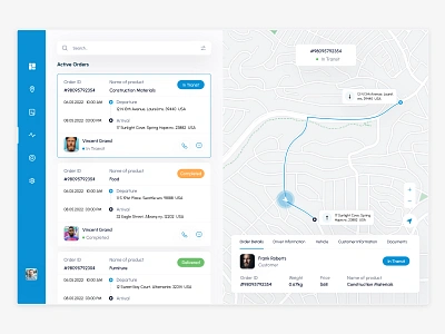 Transportation 🚚 Management System Dashboard app design app development dasboard design dashboard driver freight logistics logistics app mobile app tracking transportation design transportation management truck trucking trucking app ui design ui ux ux design