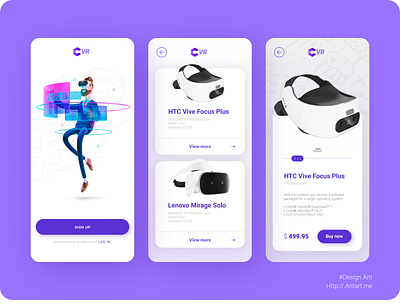 VR app design 2020 3d antart antran app design design app ilustrator vr vrapp website