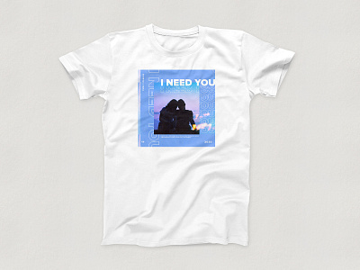 ST3R10 x YANA - I Need You (Shirt Idea) White album art album artwork album cover album cover design art direction artwork brand cebu clothing graphic design philippines shirt mockup shirts single art single cover st3r10 st3r10xyana t shirt t shirt design yana