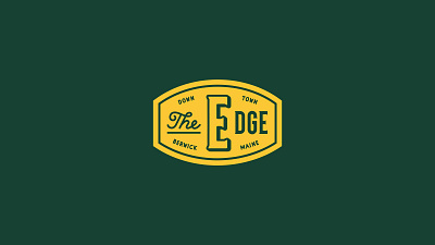 The Edge at Berwick Logo branding design heritage logo maine residential typography