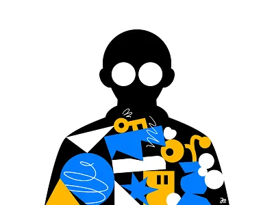 Abstract identity abstract branding character character design circle design face flower flowers illustration logo man men minimal people person portrait shapes ui vector