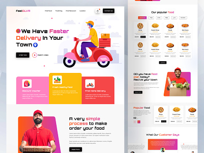 Fastest Delivery Service Website cargo chef app courier courier delivery cpdesign creativepeoples delivery app delivery service food and drink food delivery food delivery service landing page logistics restaurant app shipment shipping transportation trending web web design