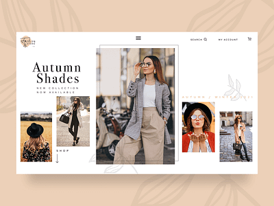 Autumn Fashion Landing Page autumn creative design fashion fashion brand fashionphotography graphic design graphicdesign landing page landingpage landingpagedesign photography shop store ui ui design uidesign user experience uxdesign webdesign