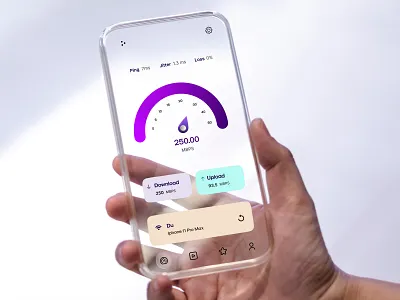 Speed Test app Design android app android app design app app designer app screens design interface ios app design iosappdesign minimal mobile mobile app mobile app design speed app speed test ui ui design uiux ux ux ui design
