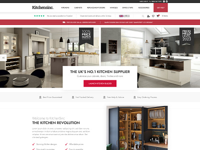 Kitchensinc - Web Design design homepage interface landing page ui web web design website website design