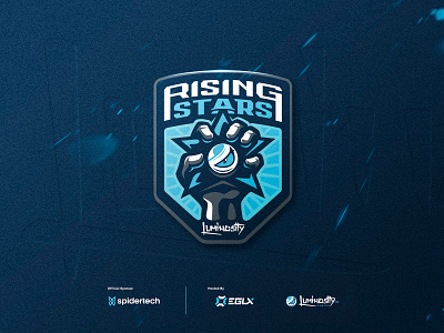 Rising Stars badge branding design esports gaming icon identity logo luminosity mascot rising stars sport sports