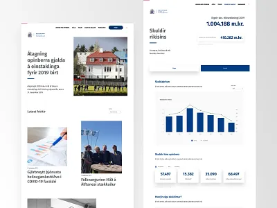 Stjórnarráð Íslands - The Ministry of Finance & Economic Affair clean design minimal type typography ui ux web web design website