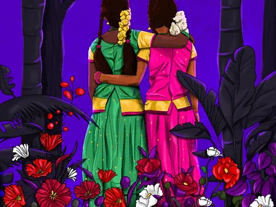 Southern Stories art design girl illustration indian love vector vector art vector illustration woman