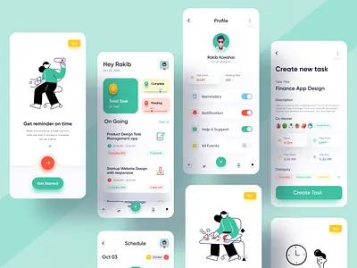 To Do List | Task Planner App (full) 2020 trend app design app ui ios app design management management app minimal mobile design on boarding product design reminder reminder app task app task list task management app task manager task planner to do list todo app ui ux