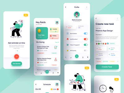 To Do List | Task Planner App (full) 2020 trend app design app ui ios app design management management app minimal mobile design on boarding product design reminder reminder app task app task list task management app task manager task planner to do list todo app ui ux