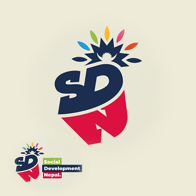 Social Development Nepal logo design colors development holland logo nepal social