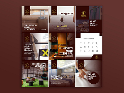 Hotel Instagram Feed design feed instagram header design hotel booking hotel feed instagram instagram banner instagram feed inspiration instagram post instagram template product promotion social media design social media pack