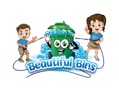 Beautiful Bins Logo cartoon characterdesign clean designinspiration funny character illustration kidsillustration mascot mascotlogo texas