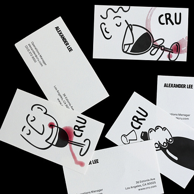 CRU BUSINESS CARD adobe illustrator adobe photoshop app branding concept design design illustration logo minimal