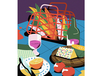 Still Life #02 color flat food graphic illustration illustrator life stilllife vector