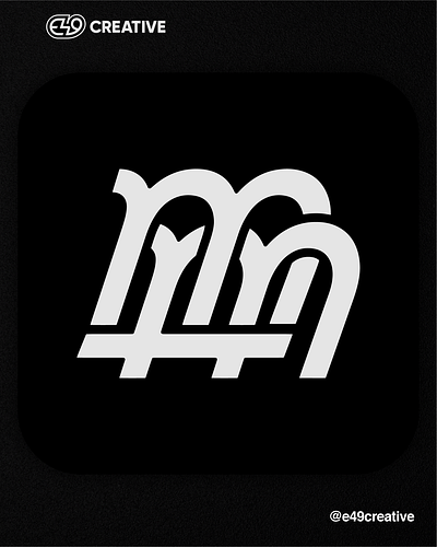MMA Monogram blackandwhite logo mark minimal monogram