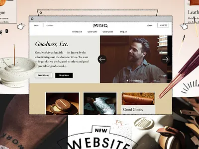 New Misc. Goods Site ecommerce retail web web design website website design
