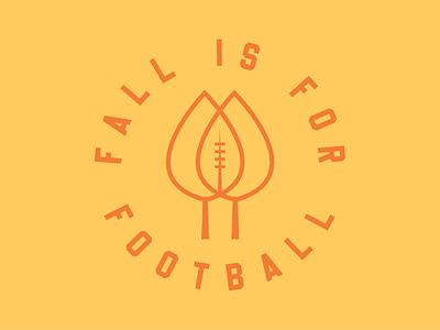 Fall is for Football dribbbleweeklywarmup football logo logo design logodesign sports sports design sports logo weekly weekly challenge weekly warm up weeklywarmup