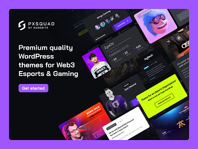 Landing page hero section | pxsquad.com custom